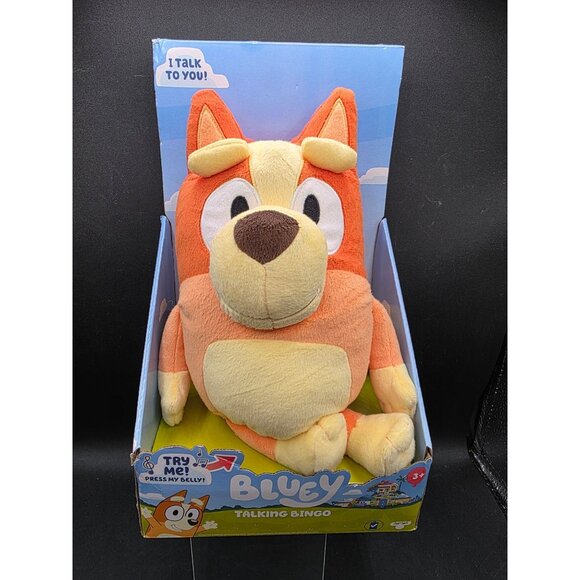 moose toys Other - Bluey Talking Bingo Plush Doll Toy Interactive 9 Phrases Sound Effects 3+ Age